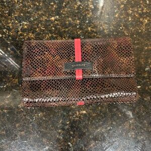 Hammitt Benjamin Reptilian Leather Wallet